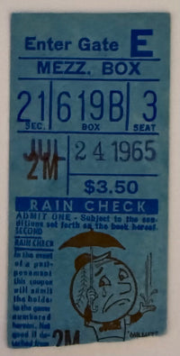 July 24, 1965, Casey Stengel Last Game Managed