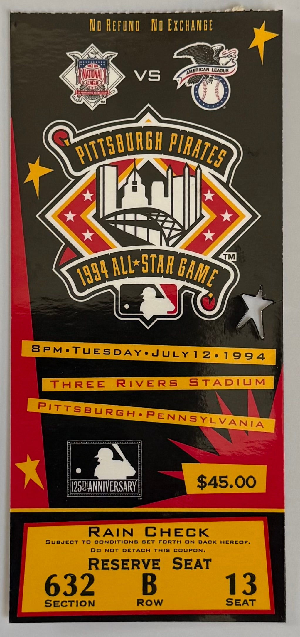 July 12, 1994, MLB All-Star Game, Pittsburgh