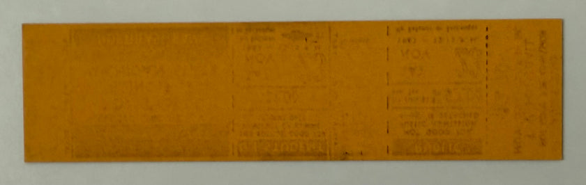 1963 CCTV Ticket to Scheduled Game Illinois versus Michigan State, Kennedy Assassination Weekend, November 23, 1963