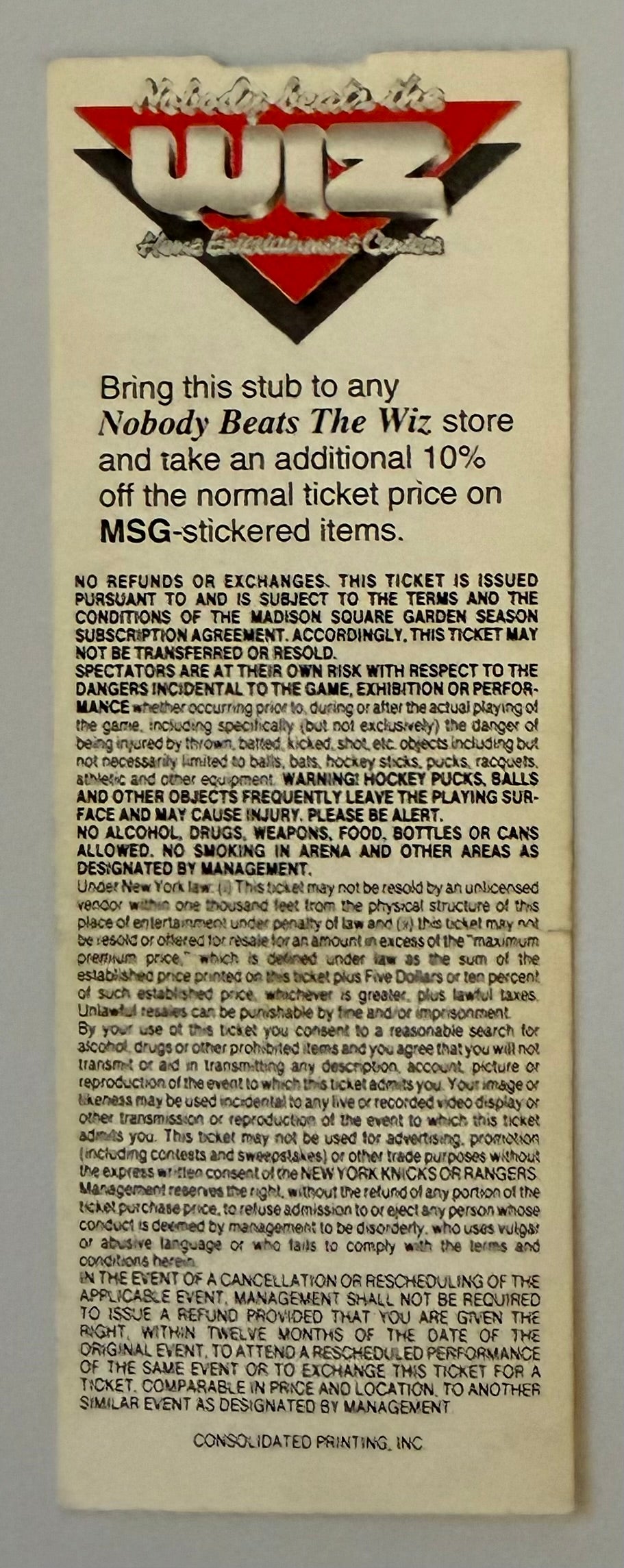 1993 New York Knicks versus Dallas, Crease, December 20, 1993