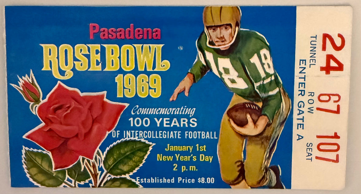 January 1, 1969, Rose Bowl, Ohio State versus USC