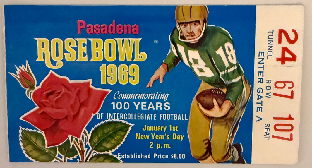 January 1, 1969, Rose Bowl, Ohio State versus USC