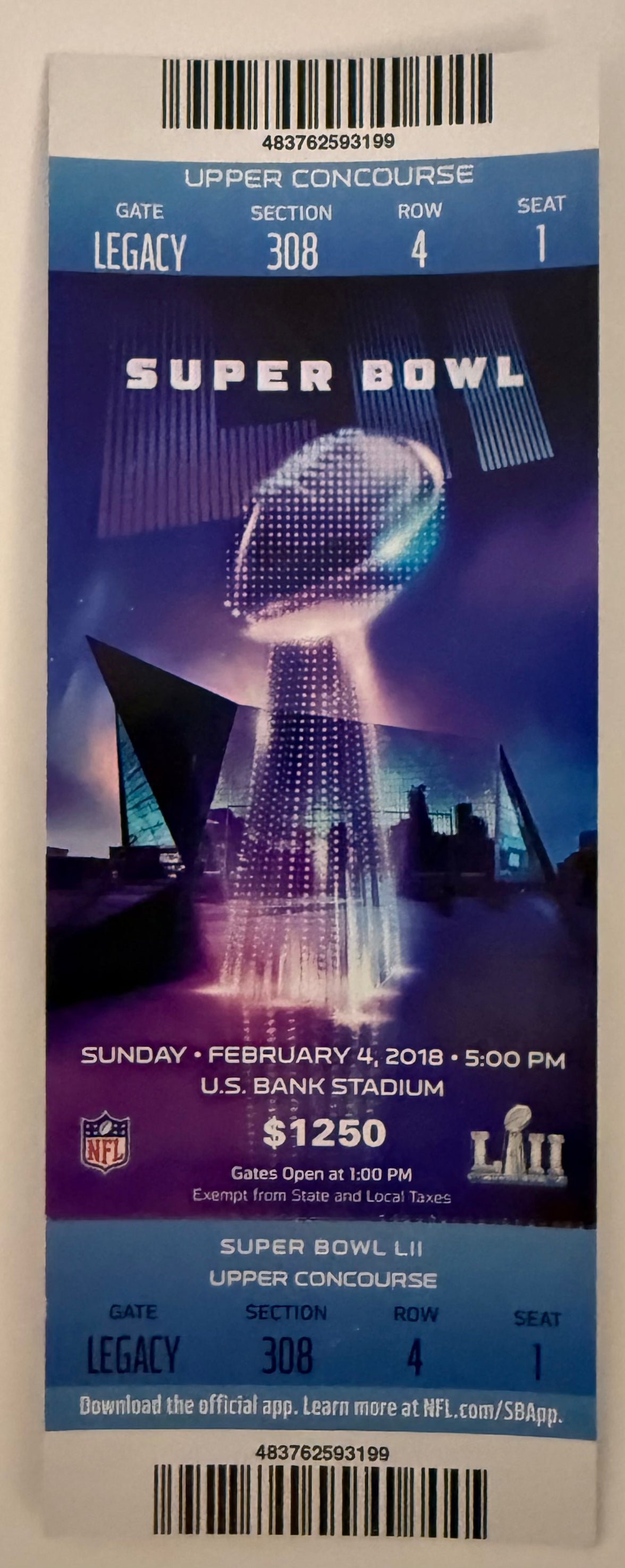 February 4, 2018, Super Bowl LII, Eagles 41  Patriots 33
