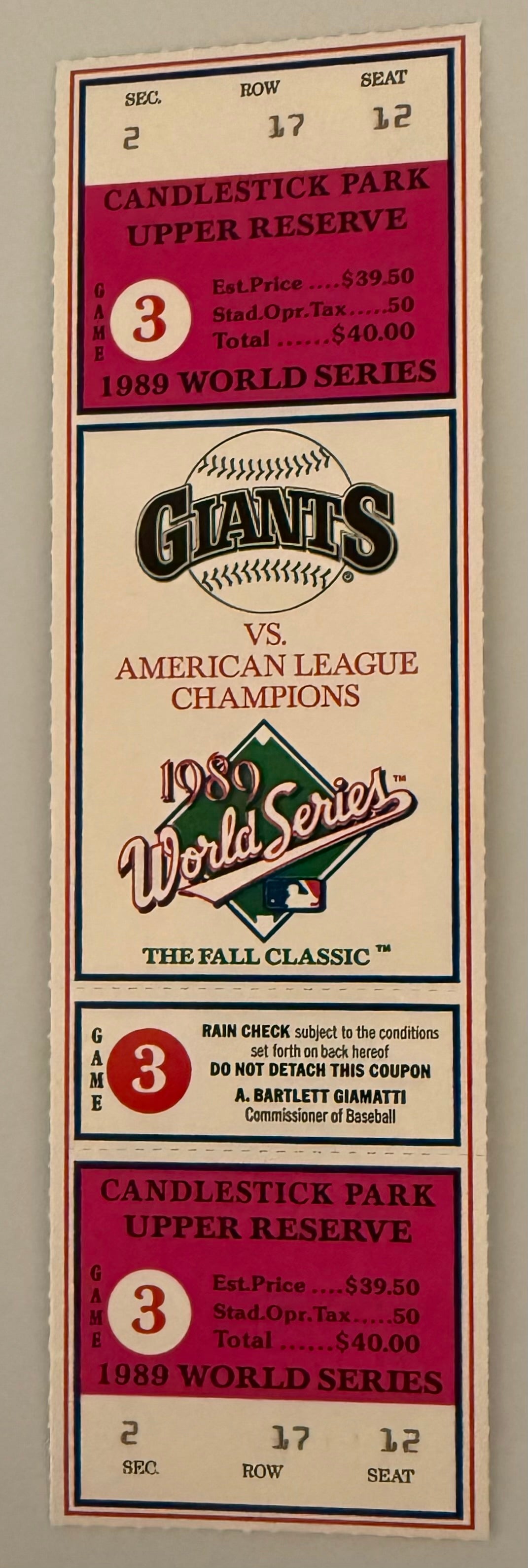 1989 World Series Game 3, The Earthquake Game!