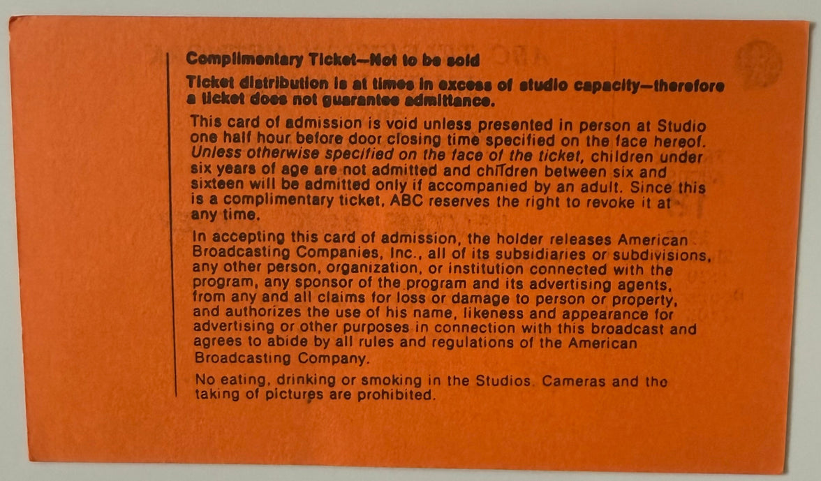 August 18, 1978, Welcome Back Kotter Show Taping