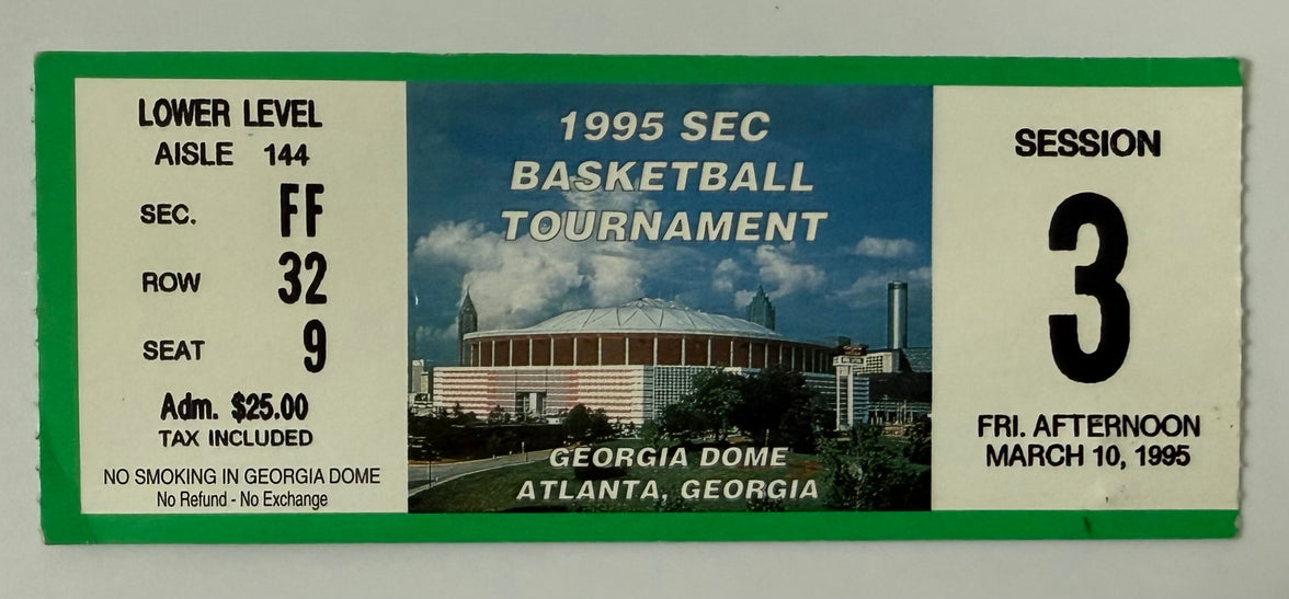 1995 SEC Basketball Tournament at the Georgia Dome in Atlanta, Session 3, March 10, 1995