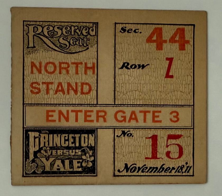 1911 Princeton VS. Yale, November 18, 1911