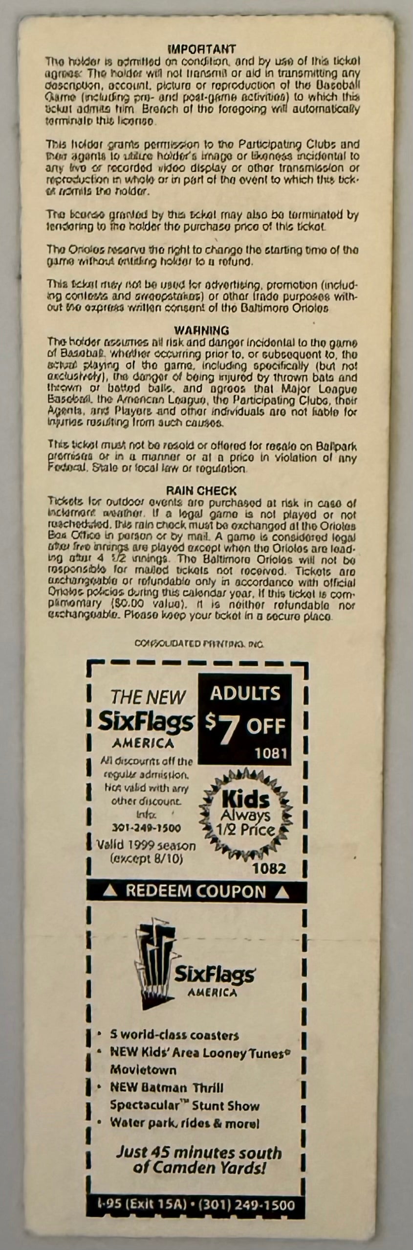 September 2, 1999, Cal Ripken HR Number 400