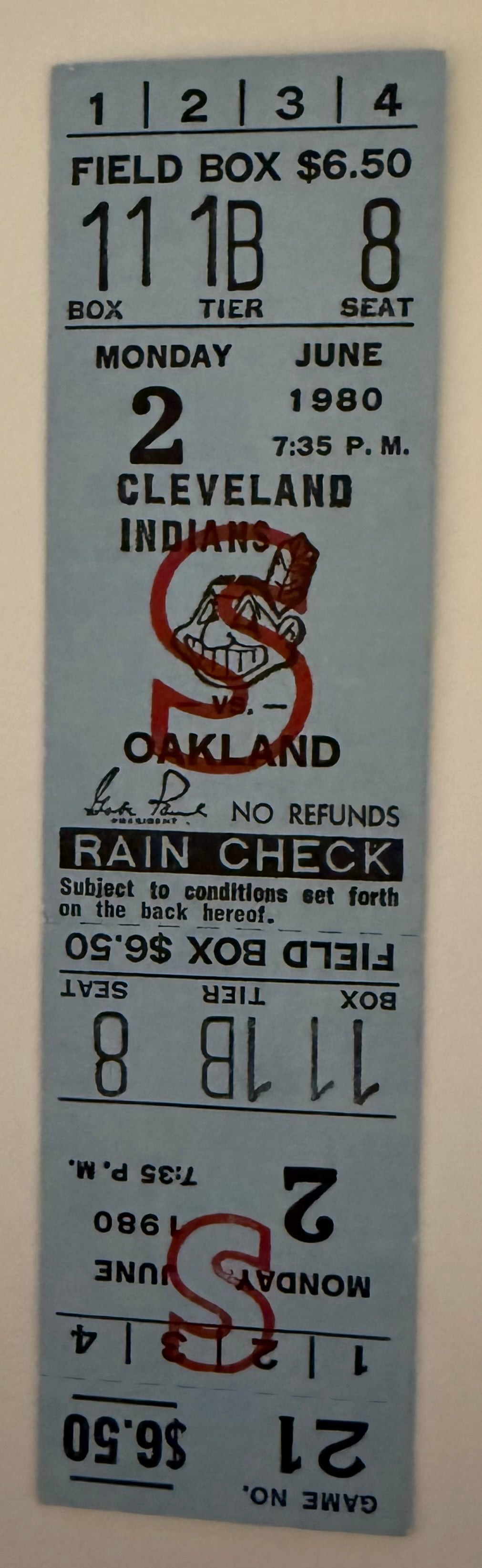 6/2/1980 Ricky Henderson's First 4/4 Game