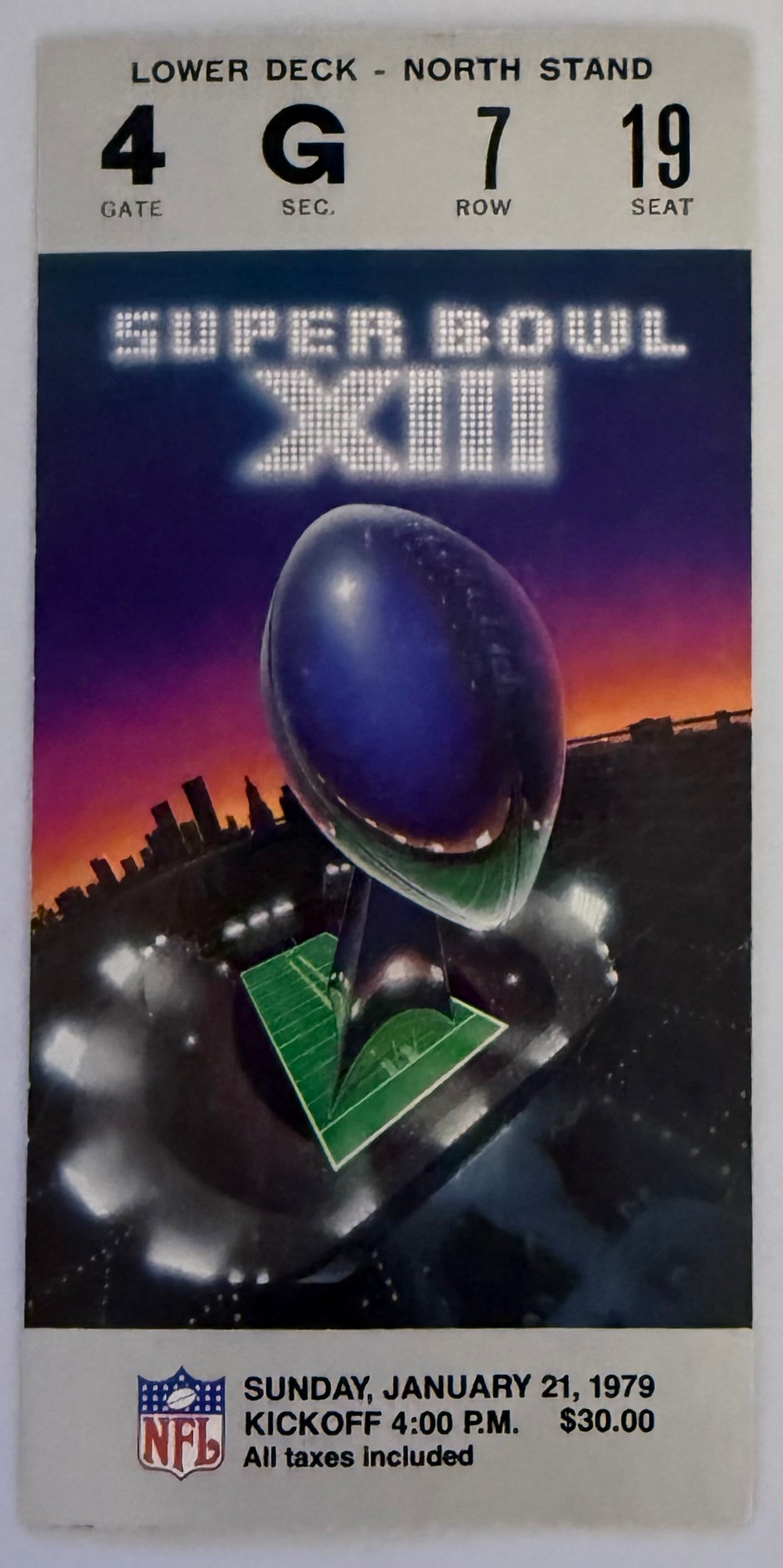 January 21, 1979, Super Bowl XIII, Steelers versus Cowboys