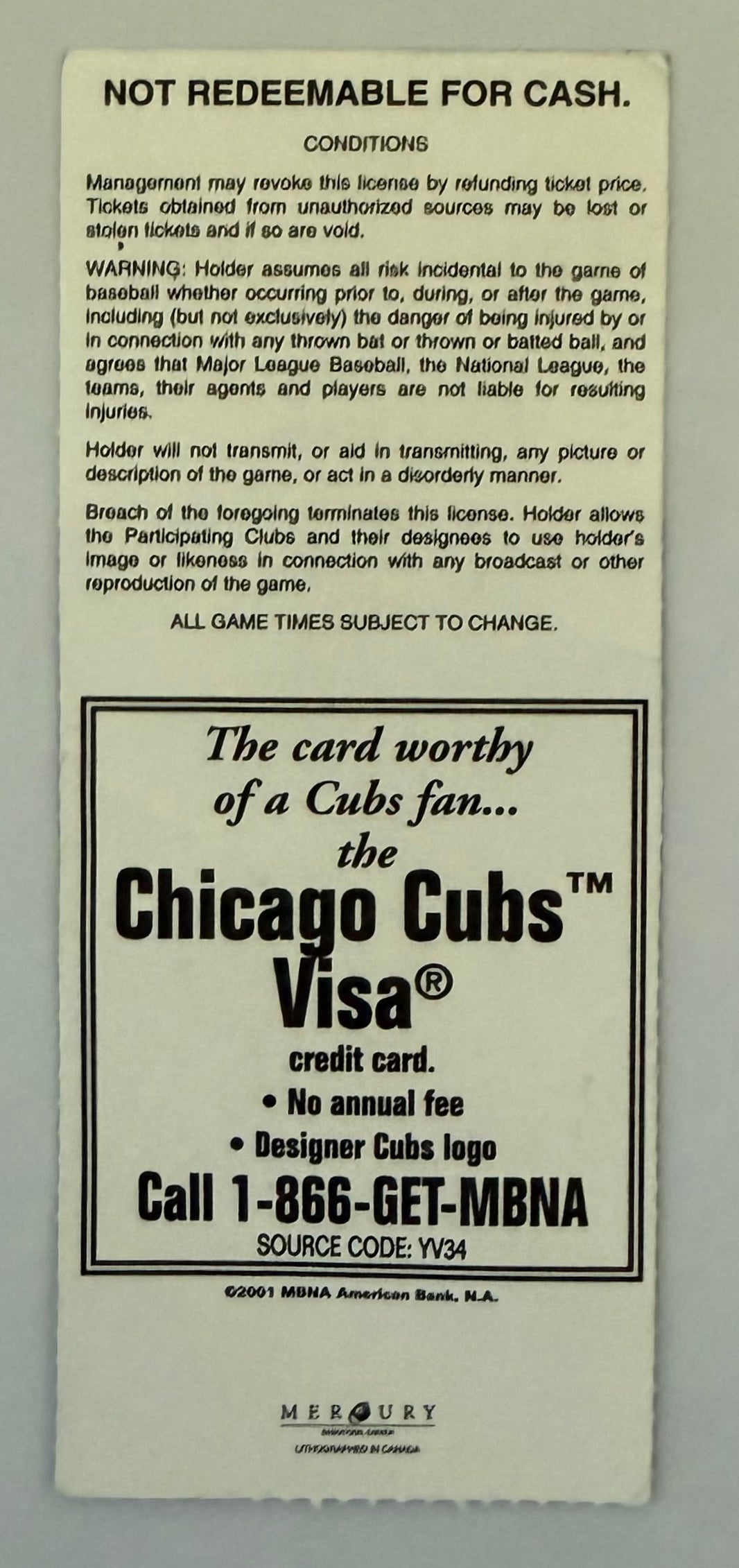 2001 Reds and Cubs Scheduled on Infamous Date of 9/11/2001