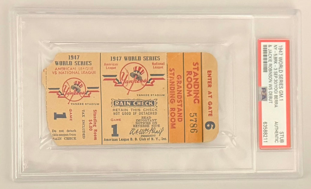 1947 World Series Game 1 - Jackie Robinson/Yogi Berra World Series Debut