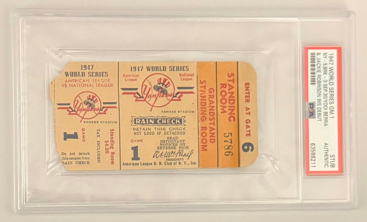 1947 World Series Game 1 - Jackie Robinson/Yogi Berra World Series Debut