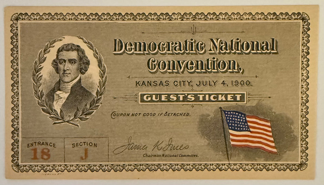 July 4, 1900, Democratic National Convention, William Jennings Bryan Nominee