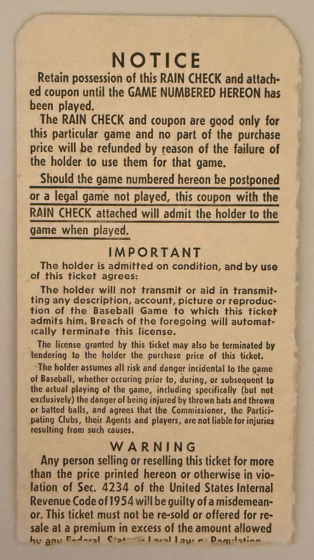 1961 World Series Game Three, Yankees versus Reds, Crosley Field-Cincinnati
