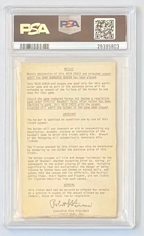 1972 NLCS, Game 5, Roberto Clemente's Fina Game-PSA