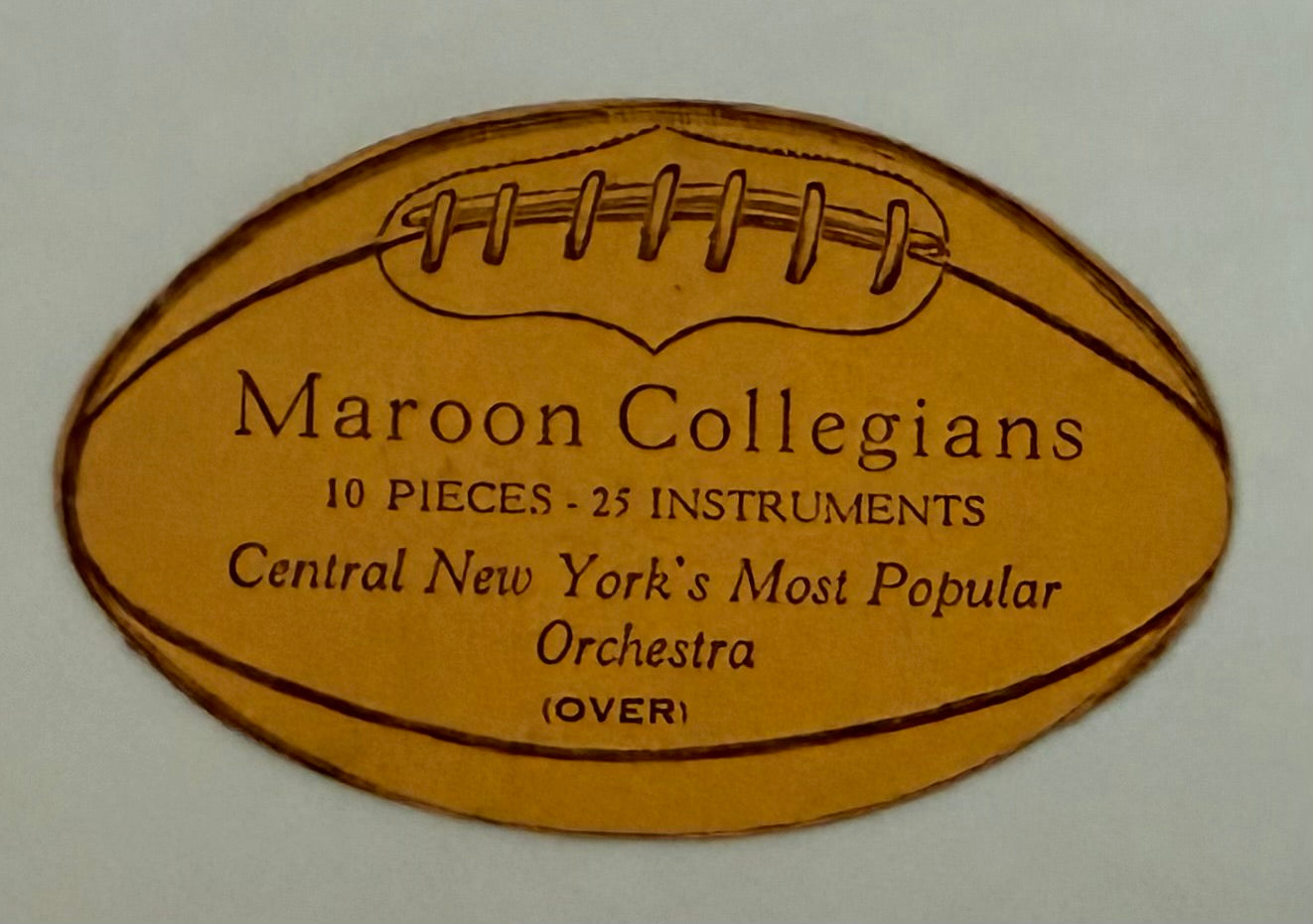 1927 Die Cut Ticket, DeMolay, Third Annual Subscription Dance, November 11, 1927