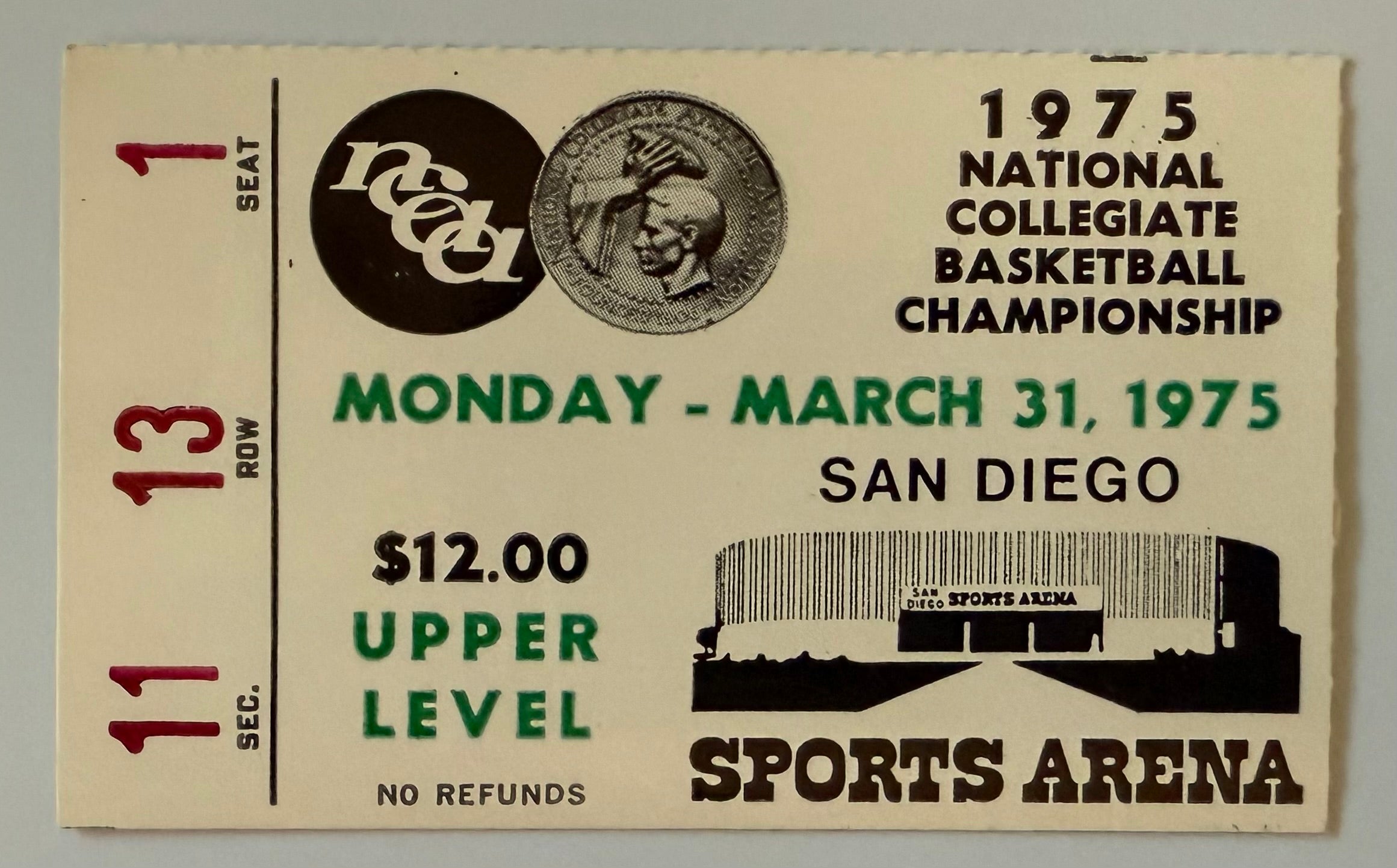 3/31/1975 John Wooden Final Game UCLA