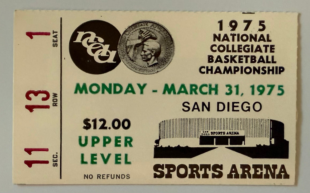 3/31/1975 John Wooden Final Game UCLA