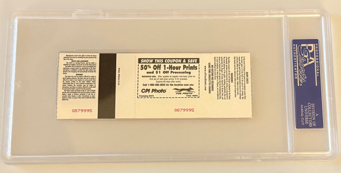 9/28/1997 Ryne Sandberg Final Game, PSA Full Mint