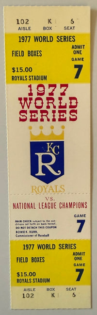 1977 World Series Phantom, Game 7, Kansas City Royals