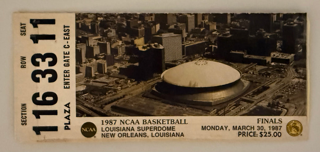 3/30/1987 NCAA Basketball Final Four Finals, Superdome