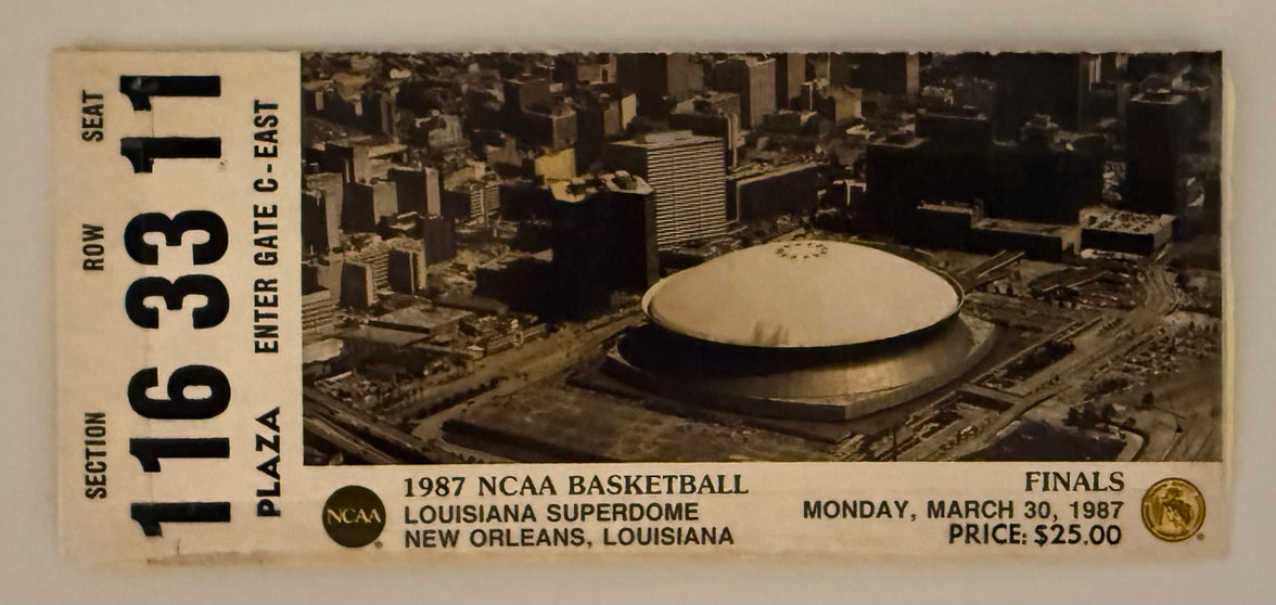 3/30/1987 NCAA Basketball Final Four Finals, Superdome