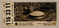 3/30/1987 NCAA Basketball Final Four Finals, Superdome