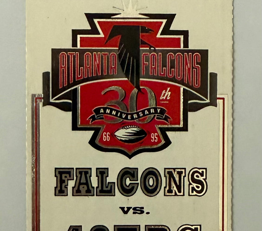 1995 Atlanta Falcons versus San Francisco 49ers at the Georgia Dome, December 24, 1995