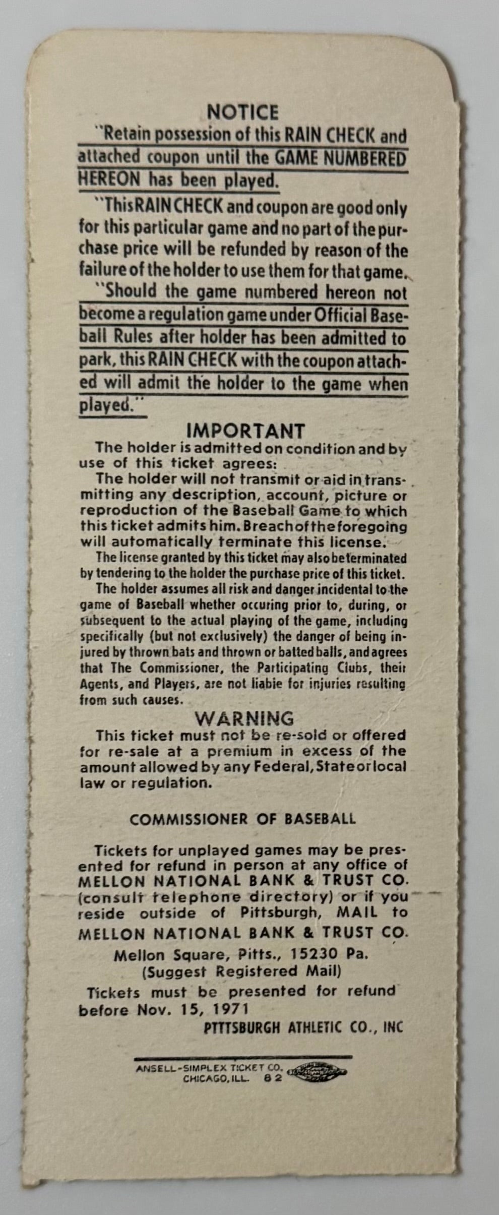 1971 World Series Game Four, Pittsburgh Pirates Defeat Orioles in Seven Games