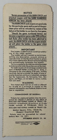 1971 World Series Game Four, Pittsburgh Pirates Defeat Orioles in Seven Games