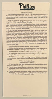 April 14, 2004, First Night Game at Citizens Bank Park - PPD