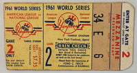1961 World Series, Game Two, NY Yankees versus Cincinnati Reds