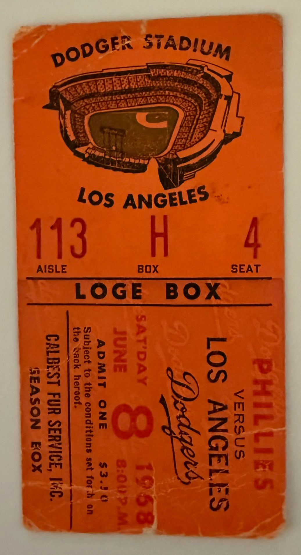 6/8/1968 Don Drysdale Breaks Walter Johnson's Record for Most Consecutive Scoreless Innings