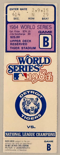 1984 World Series Game Four, Detroit Tigers VS San Diego Padres