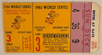 1961 World Series Game Three, Yankees versus Reds, Crosley Field-Cincinnati