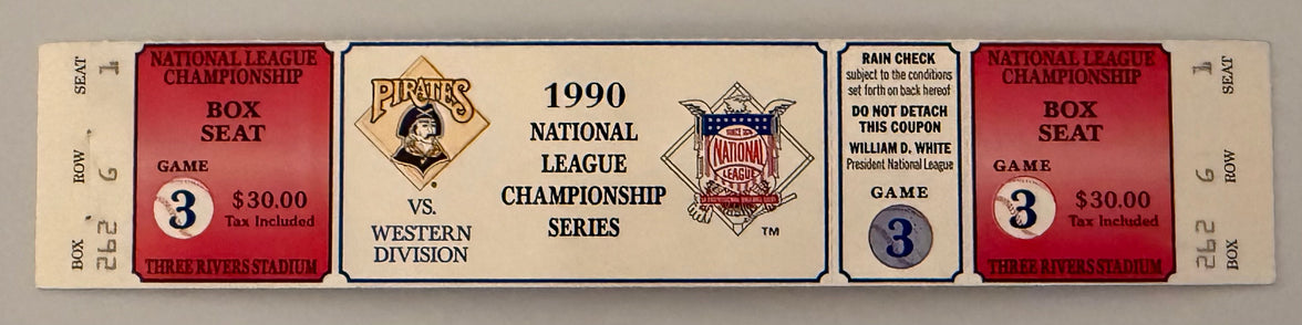 1990 NLCS Game 3, Cincinnati versus Pittsburgh