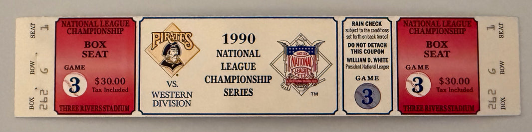 1990 NLCS Game 3, Cincinnati versus Pittsburgh