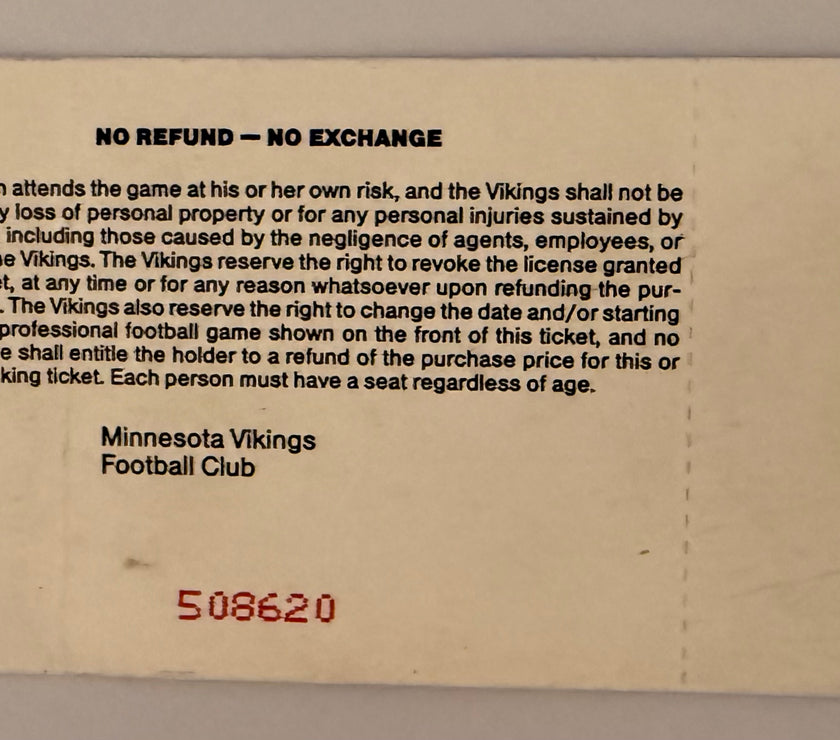 1999 First Round NFL Playoff Game, Vikings defeat Cowboys 27 to 10, 1/9/2000
