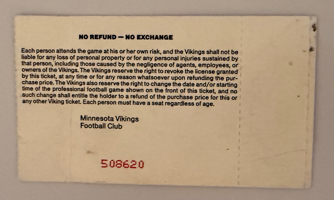 1999 First Round NFL Playoff Game, Vikings defeat Cowboys 27 to 10, 1/9/2000