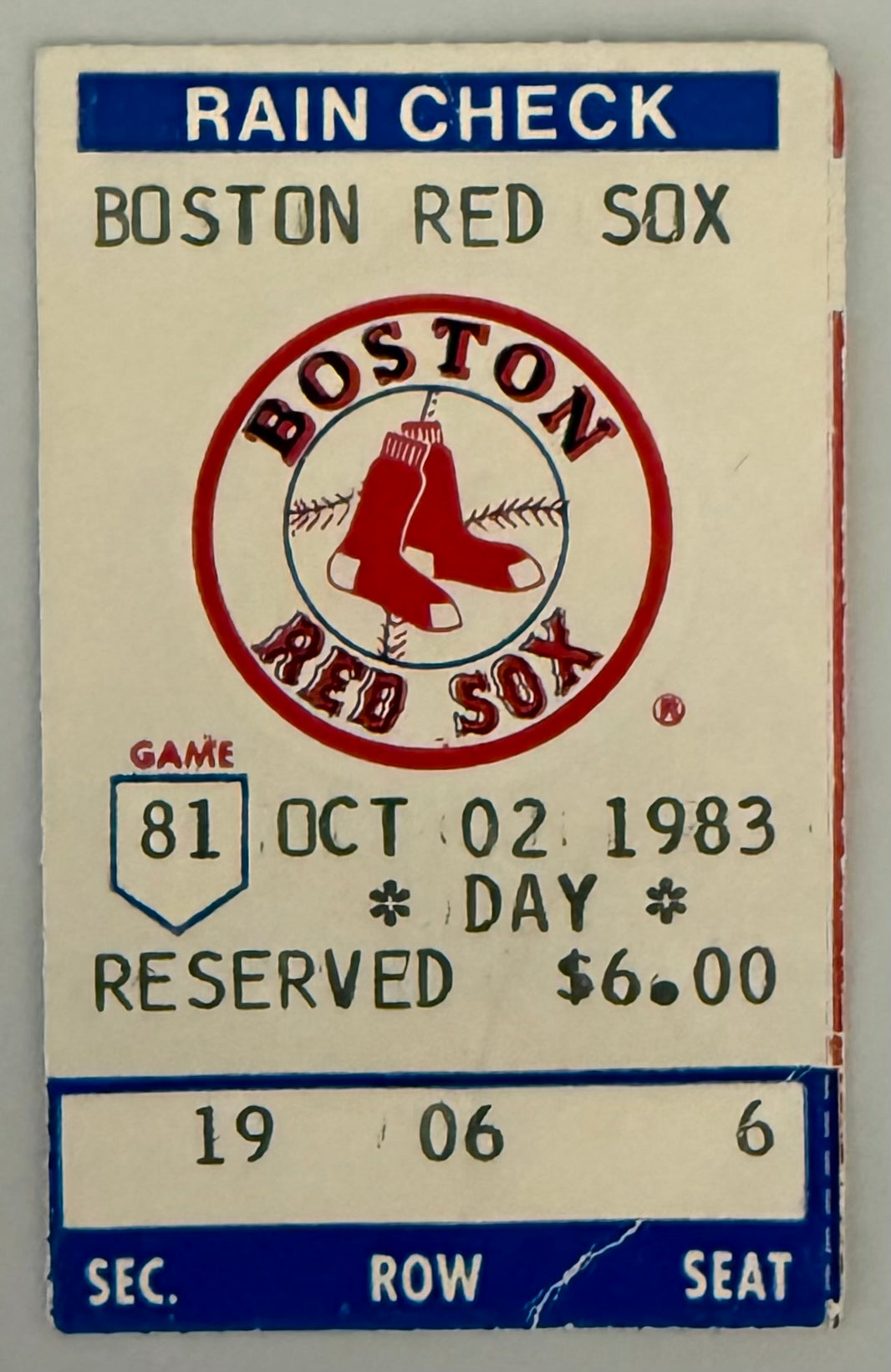 1983 Carl Yastrzemski‘s Last Game and Last Hit, Number 3419, October 2, 1983
