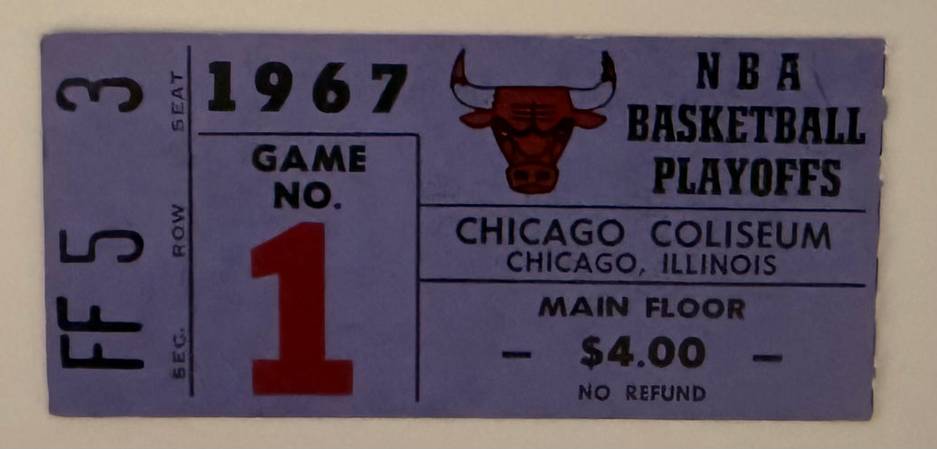 1967 Chicago Bulls First Ever Playoff Stop Chicago Colosseum