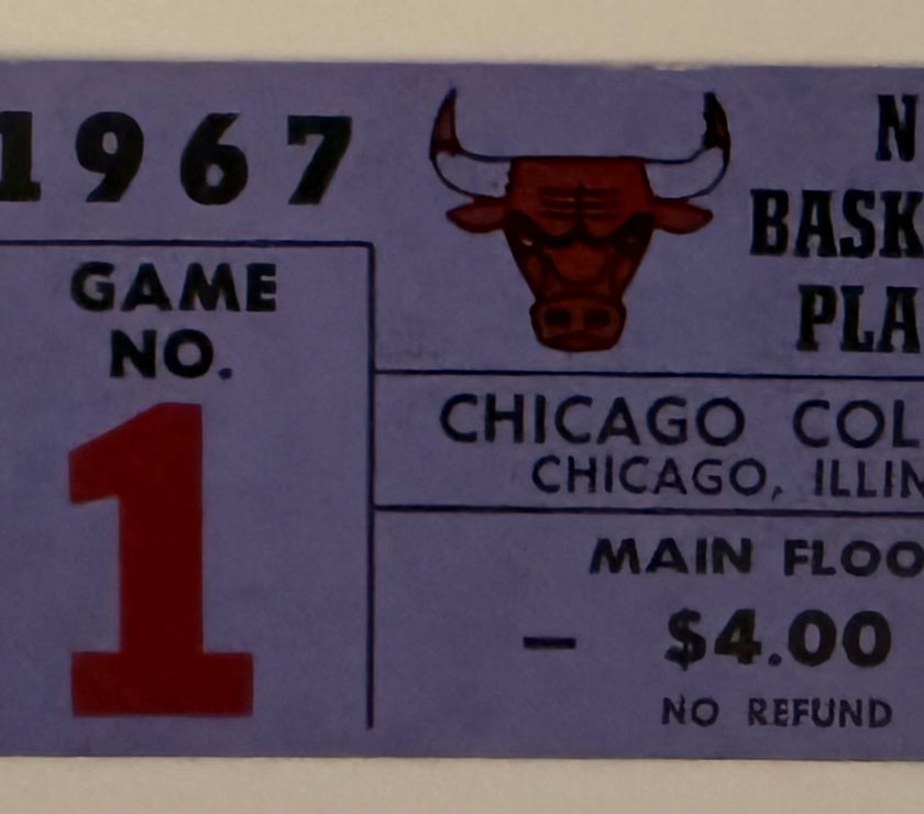1967 Chicago Bulls First Ever Playoff Stop Chicago Colosseum