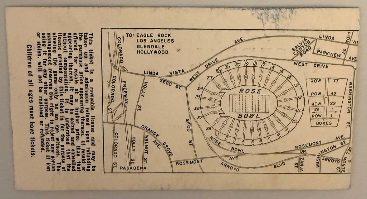 January 1, 1969, Rose Bowl, Ohio State versus USC