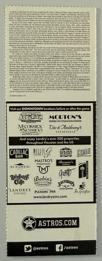 April 6, 2015,  Houston Astros Host Cleveland Indians