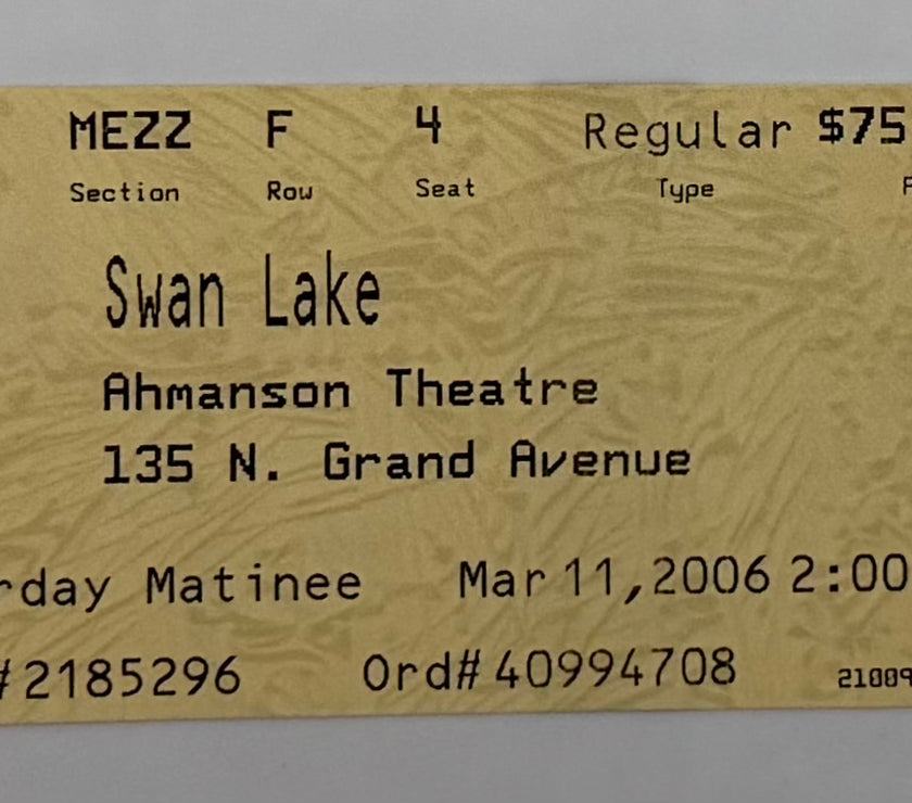 2006 Swan Lake at the Ahmanson Theater, March 11, 2006