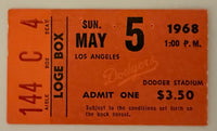 May 5, 1968, Reds versus Dodgers, Bench Home Run/Rose Two Hits