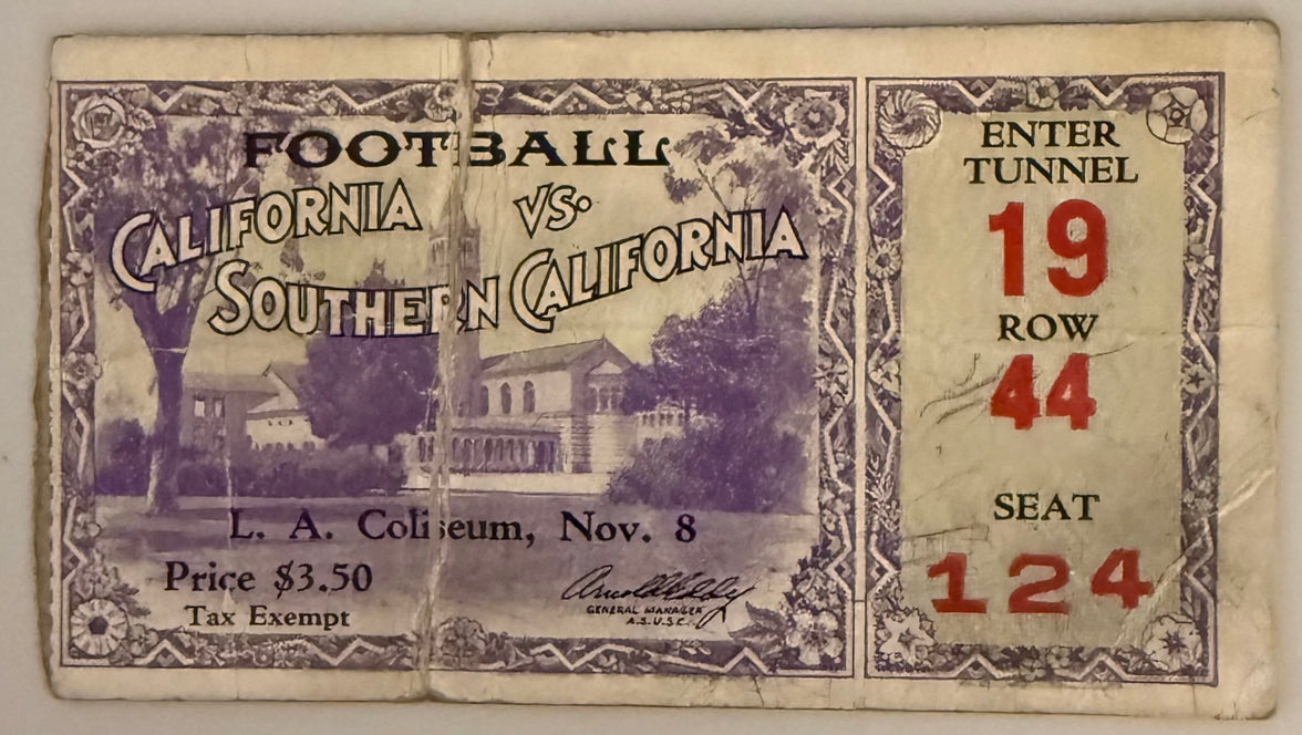 November 8, 1930, USC Defeats California 74 - 0, Crease, Condition