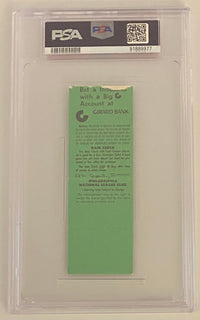 September 17, 1975, Rennie Stennett Hits Safely in Ninth Consecutive at Bat, PSA Graded Good/2 MK