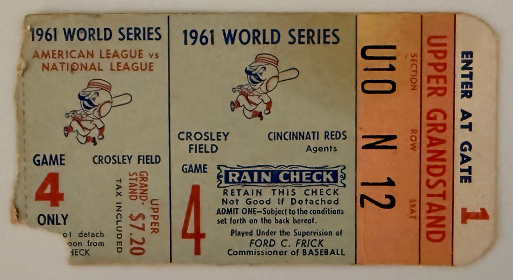 1961 World Series Game 4, Reds versus Yankees
